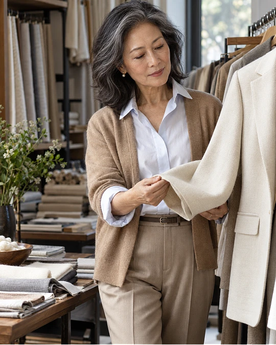 Quality fabric choices for old money inspired outfits