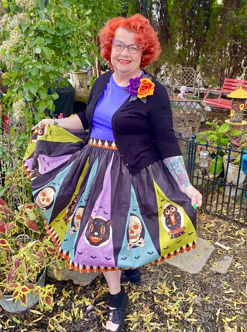 A Playful Halloween Midi Skirt