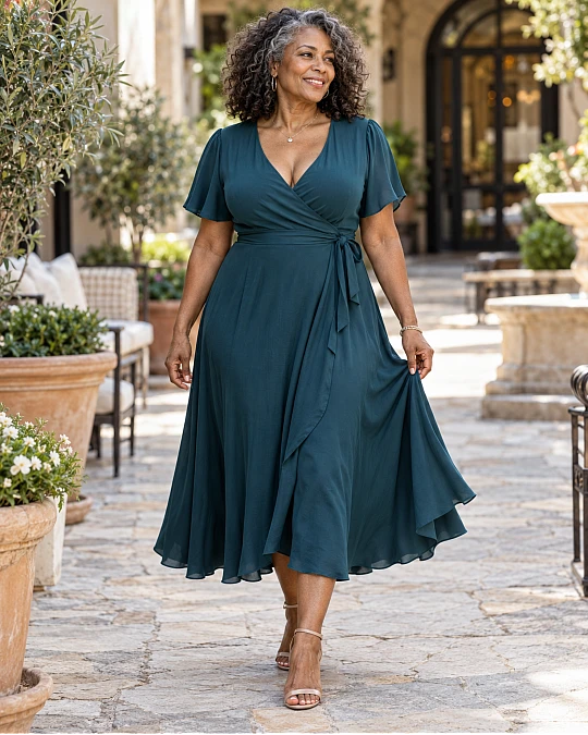 How Dresses Can Define Your Shape Without a Tight Waist