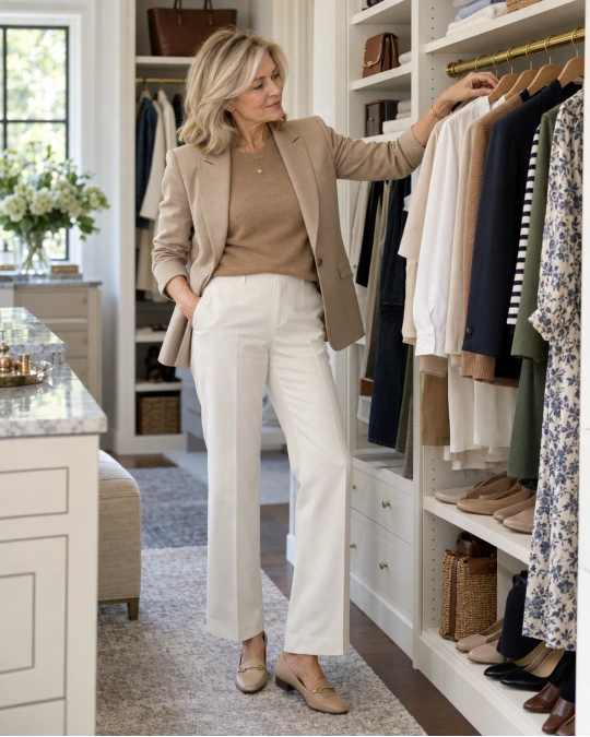What a Capsule Wardrobe Really Looks Like After 50