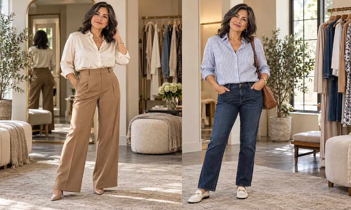 High Waist vs Mid Rise Pants Over 50: Which Is More Flattering