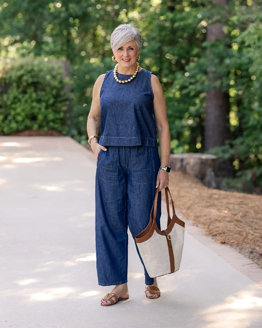 Dark Denim Matching Set