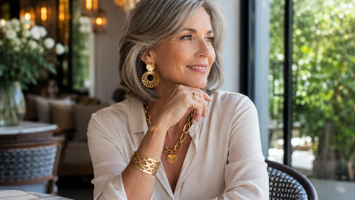 How to Wear Statement Jewelry Over 50 Without Going Overboard