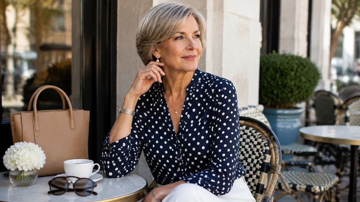 How to Wear Polka Dots Over 50 Without Looking Like Minnie Mouse