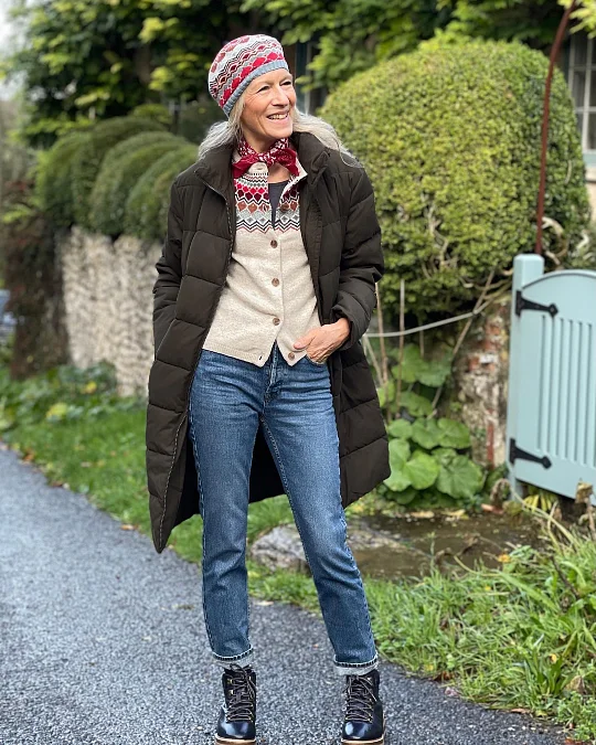 Fair Isle Layers with Straight Jeans