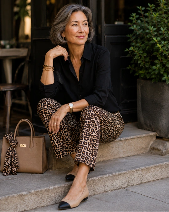 Shoes and Accessories Decide How Bold the Print Feels