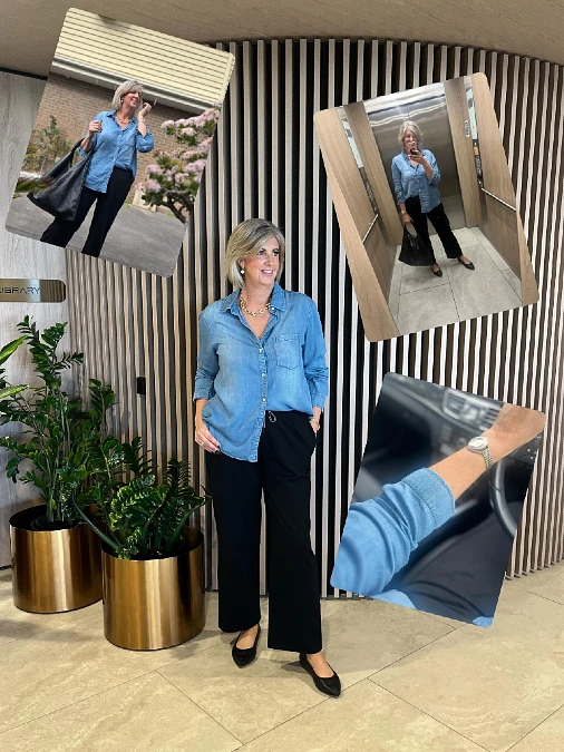A Relaxed Chambray Outfit