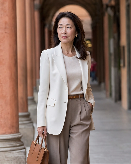 Clean Shoulders and Easy Trousers Create the Italian Silhouette