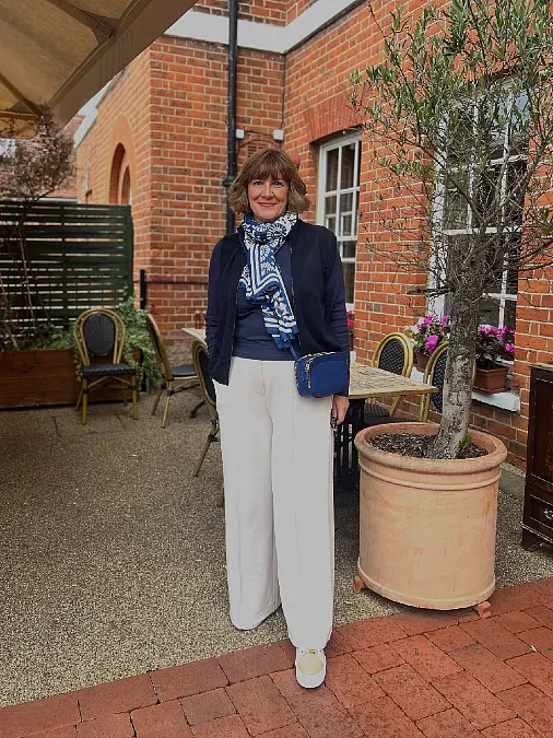 Classic Navy and White Layers