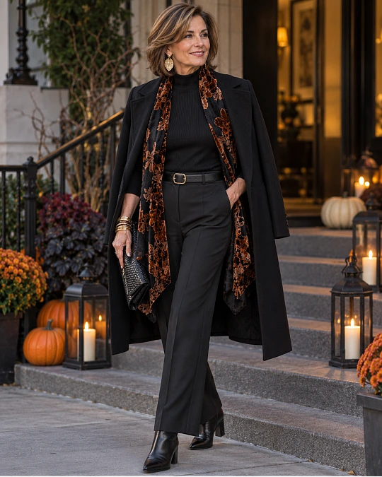 Let Shoes, Jewelry, and Layers Set the Dress Code