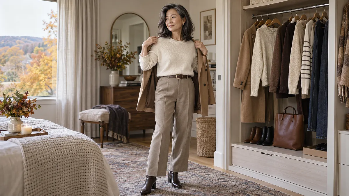 The Fall Capsule Wardrobe for Women Over 50 That Makes Getting Dressed Easy