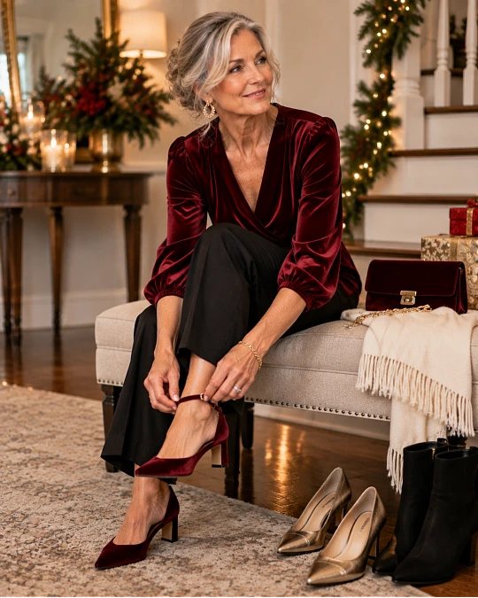 Shoes and Accessories That Finish the Christmas Dinner Look