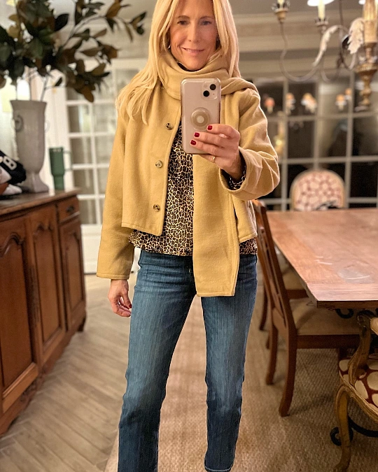 Camel Jacket and Leopard Print