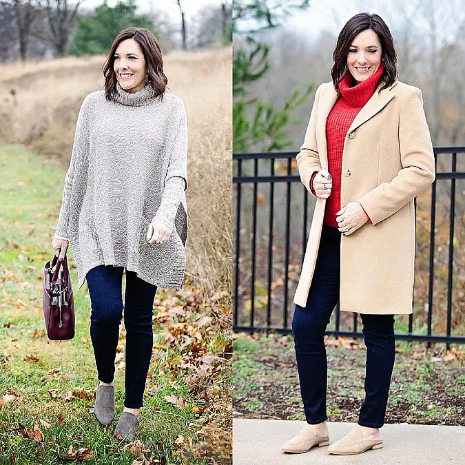 Two Cozy Turtleneck Looks