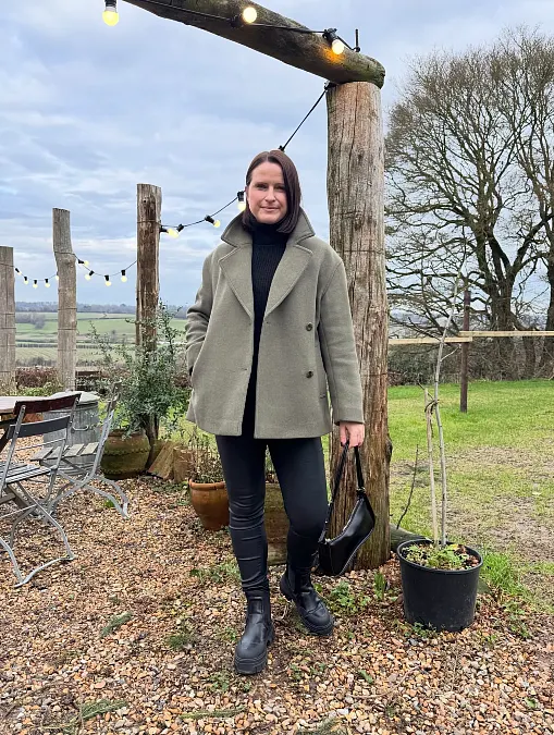  Sage Coat and Black Winter Basics
