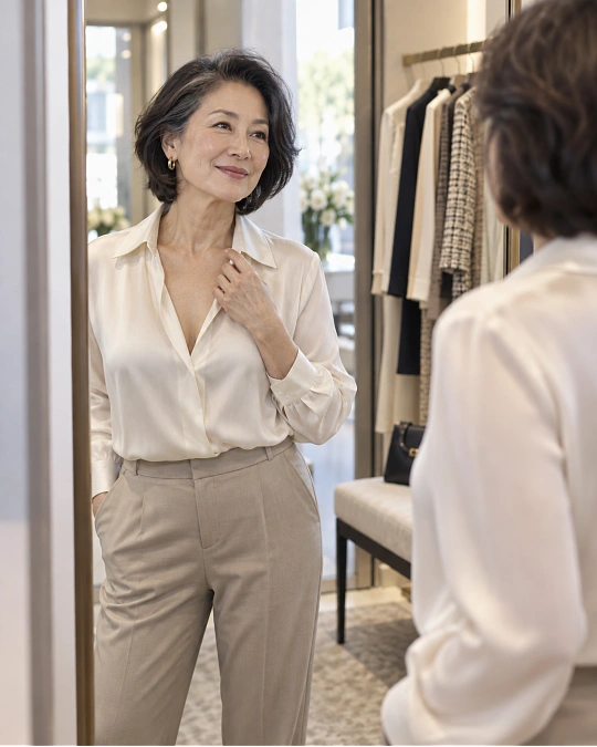 Your Best Tops Should Frame the Face Without Constant Adjusting