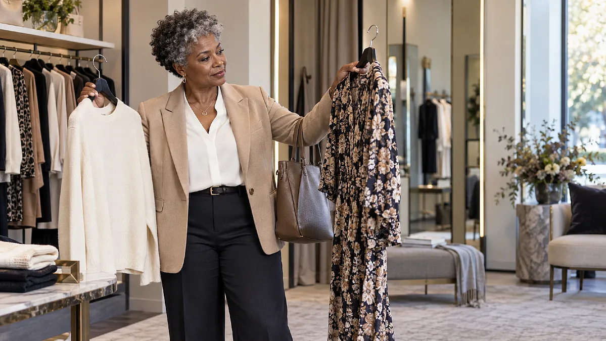 How to Shop for Clothes Over 50 (And Stop Coming Home With Mistakes)