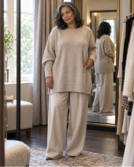 Hourglass body shape styling over 50
