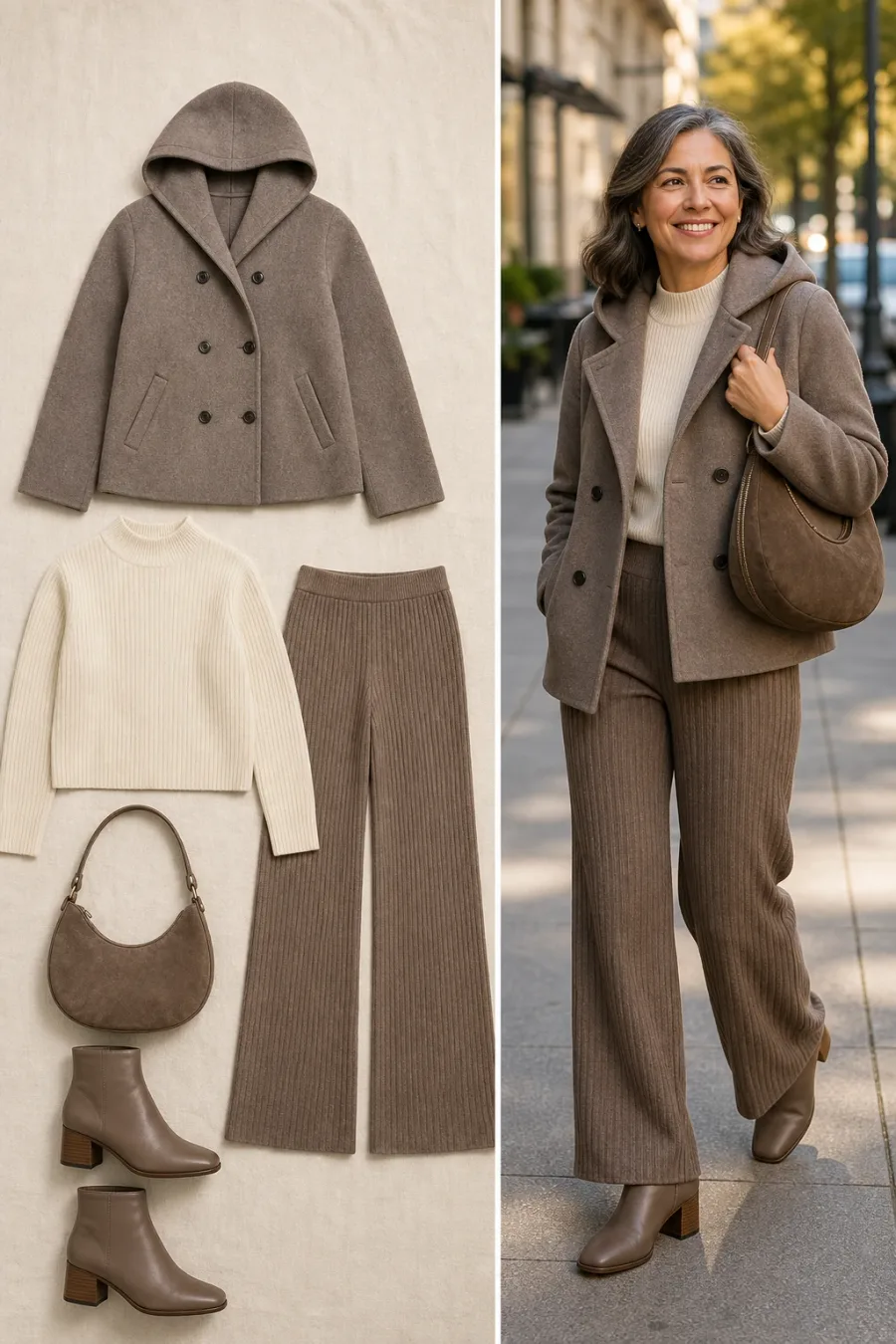 Cozy Cropped Wool Sophistication