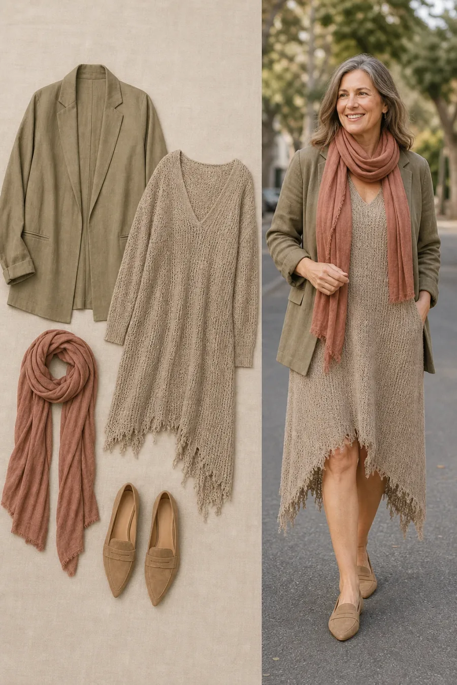 Effortless Knit Dress Styling