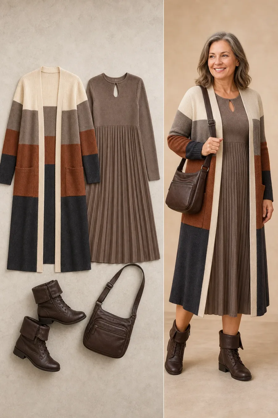 Artful Pleated Midi Motion