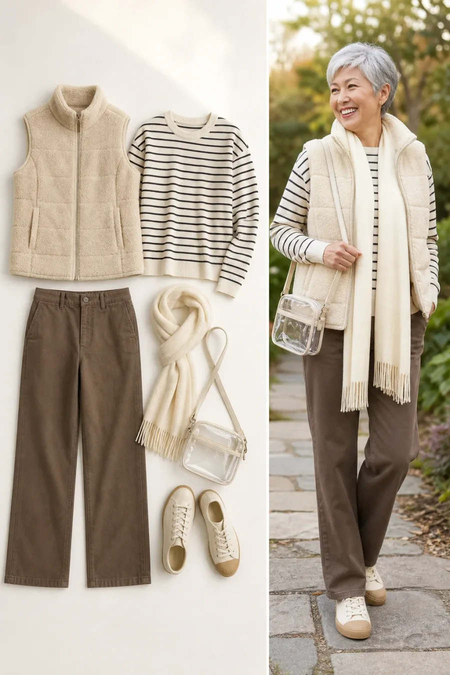 Preppy Striped Sideline Look