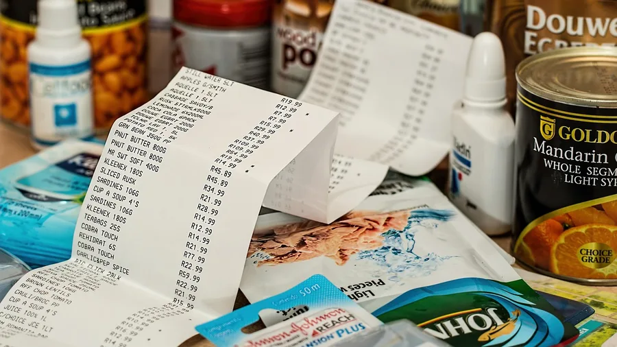 A Written Split of Groceries and Bills